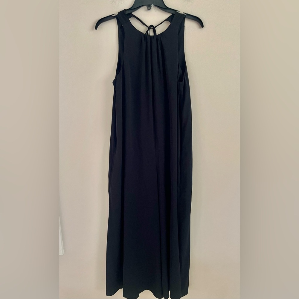 NWT Banana Republic Factory Black Sleeveless Jumpsuit with Back Tie Detail